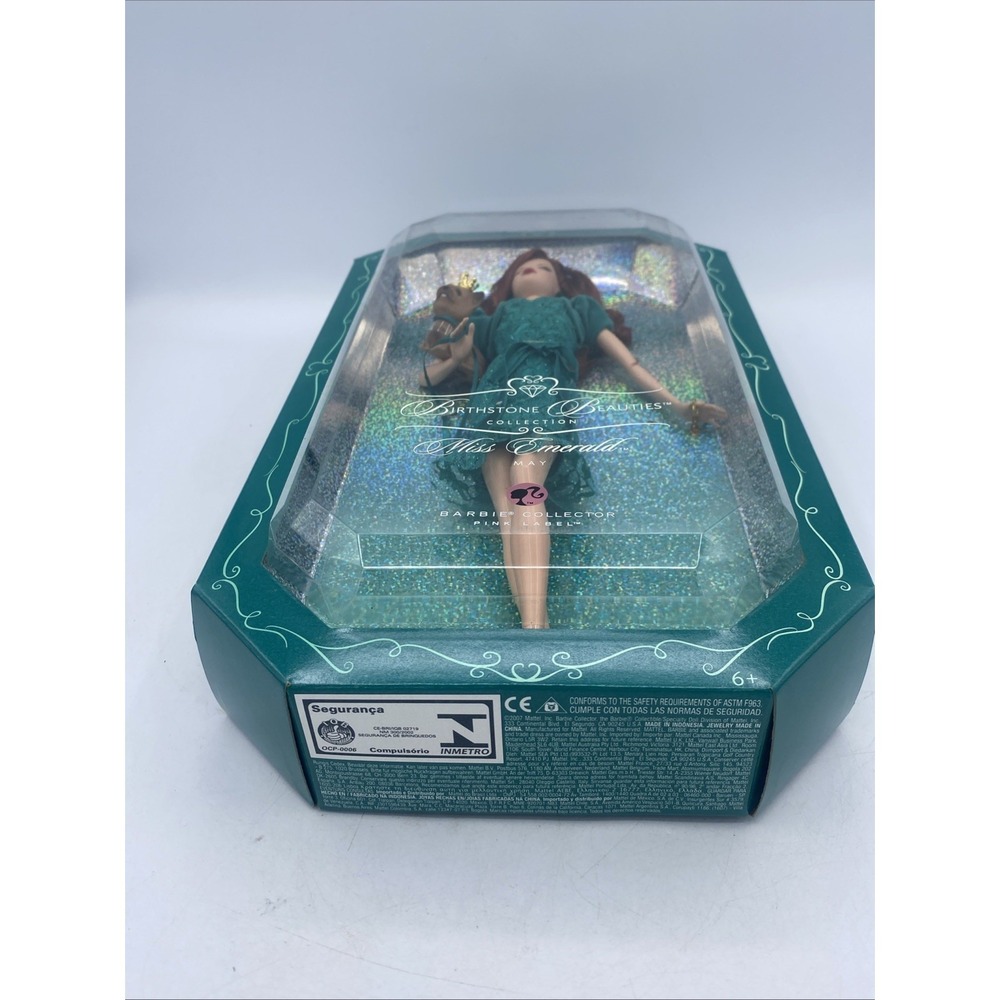 2007 Barbie Collector Birthstone Beauties May Miss Emerald K8694 - Picture 15 of 15